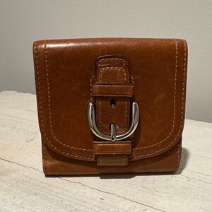 Coach SoHo Leather Compact Wallet with Pink Interior - Rare